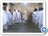 During the holy Liturgy 